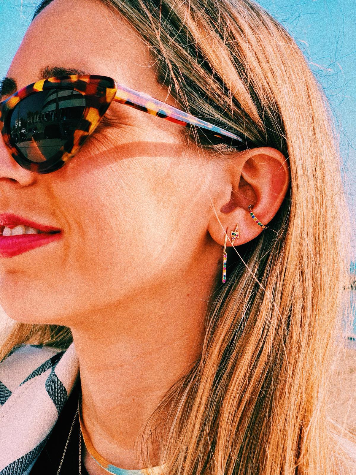 PENDIENTES RAYO IRIS