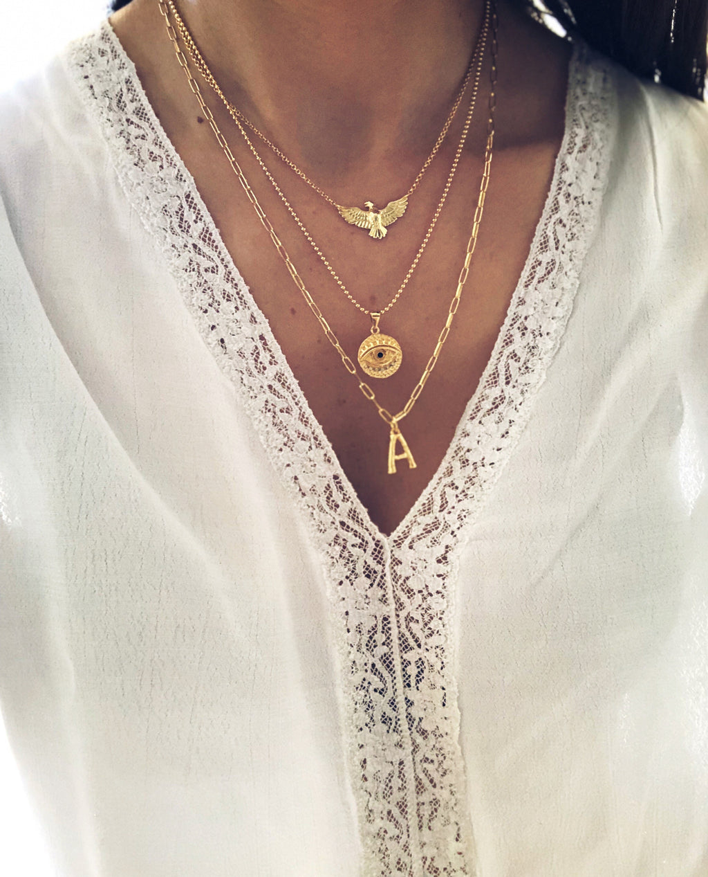 Collar Inicial Vintage