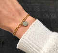 CHAIN BRACELET INITIAL VINTAGE