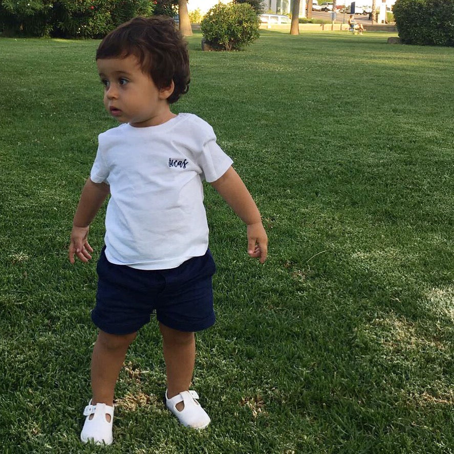 Camiseta personalizada nombre niño (3M a 14 años)