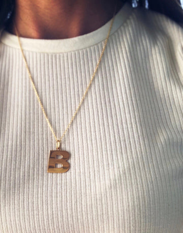 BIG INITIAL NECKLACE