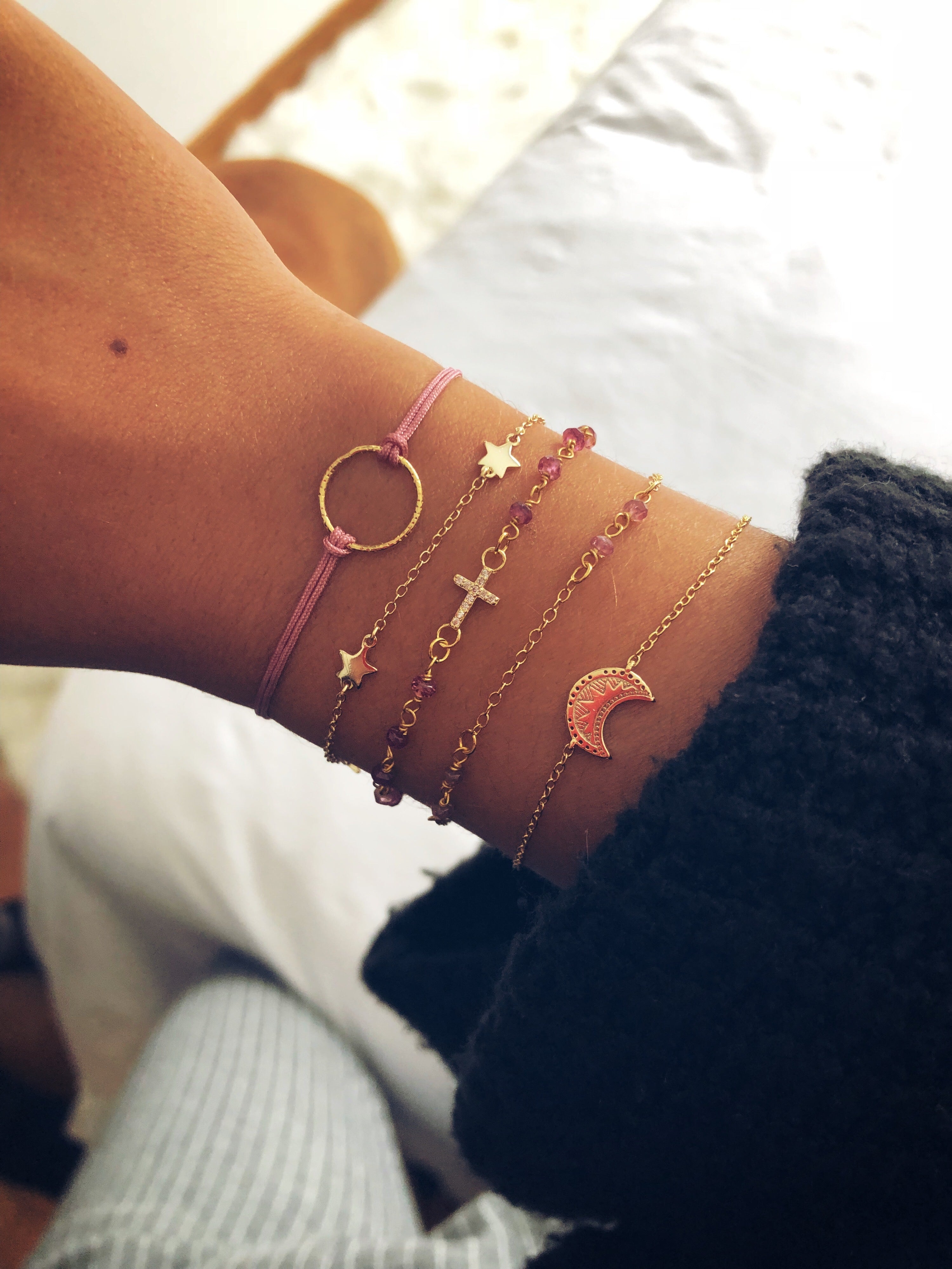 PULSERA CROSS CIRCONITAS