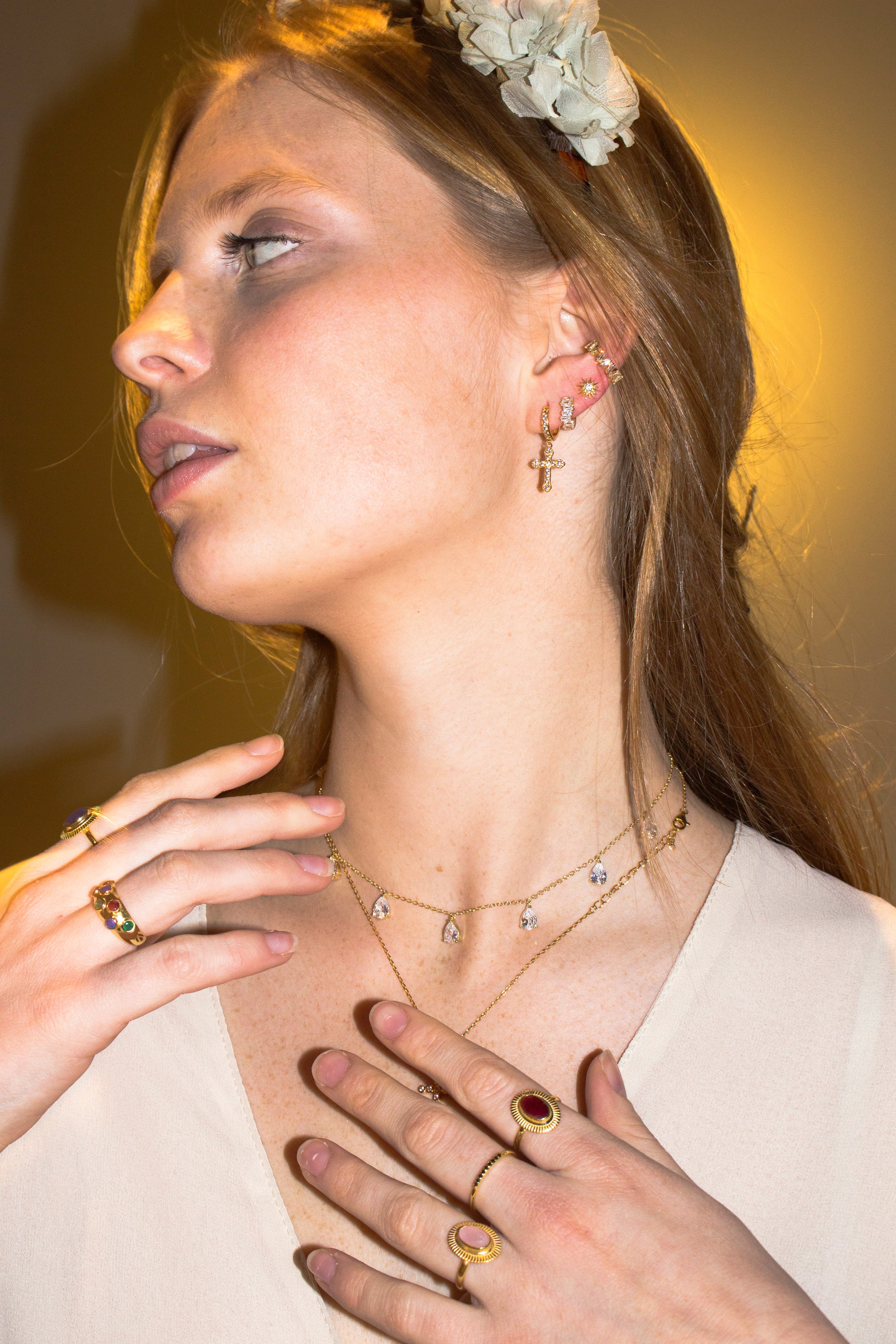 PENDIENTES ETERNAL CROSSES