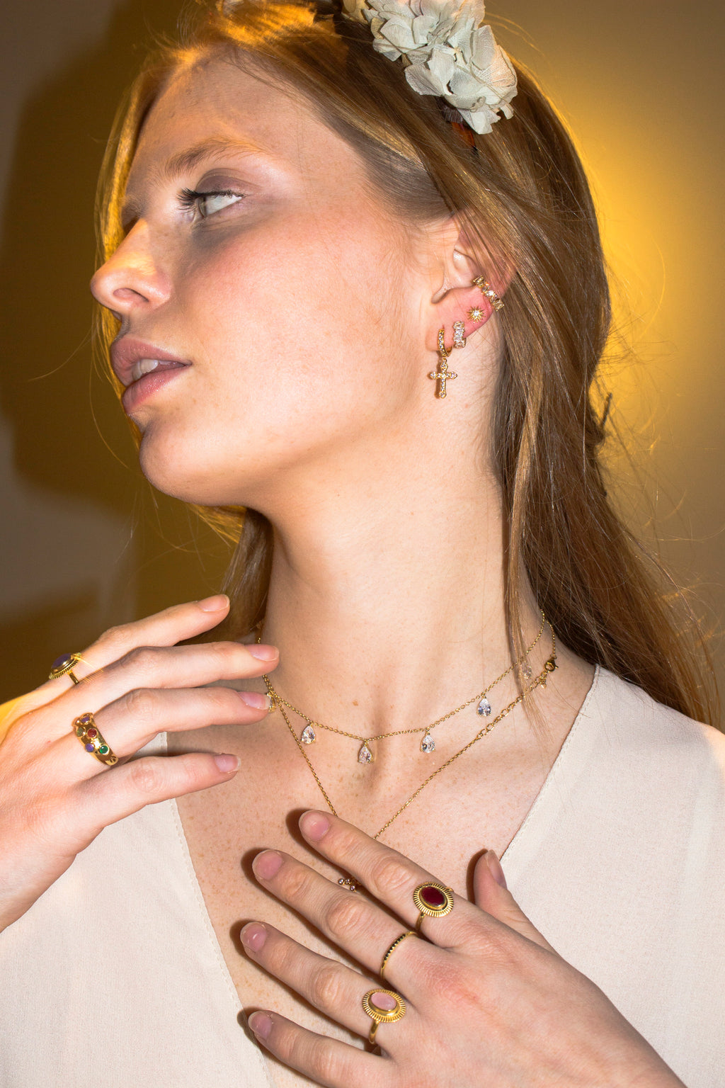 PENDIENTES ETERNAL CROSSES SILVER