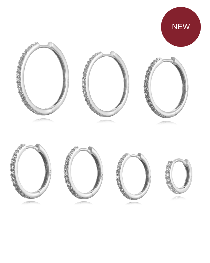 Pendientes shine slim Silver