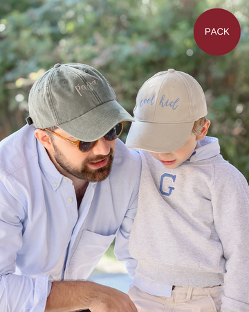 Pack Gorra personalizada adulto y niño