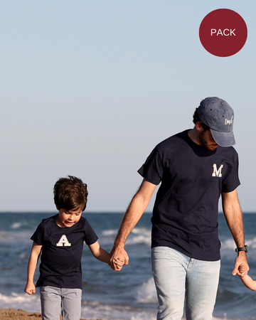 PACK CAMISETA HOMBRE + CAMISETA NIÑO PERSONALIZADAS INICIAL