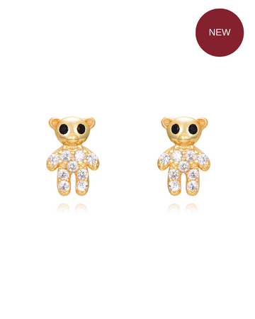 Mini bears shine earrings