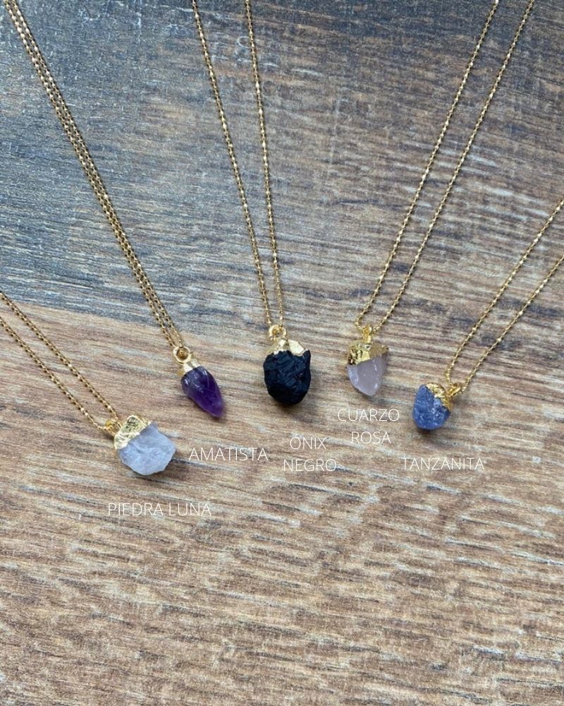 irregular mineral necklace