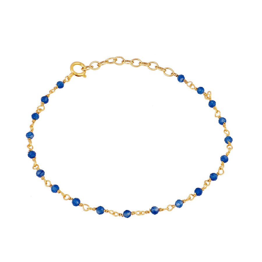Pulsera rosario Jade azul