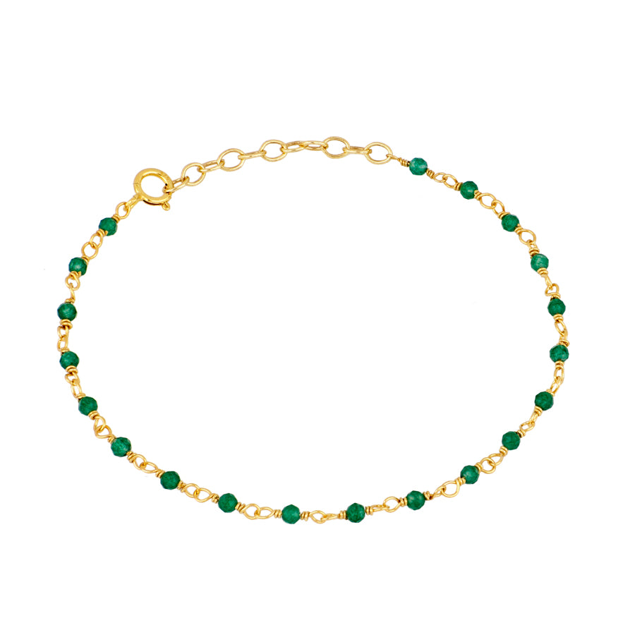 Pulsera rosario Jade verde