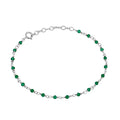 Pulsera rosario Jade verde Silver
