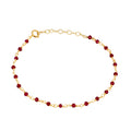Pulsera rosario Jade rojo