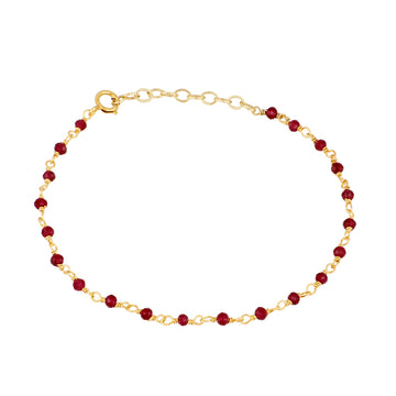 Red jade rosary bracelet