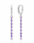 Pendientes Alexia Violet Silver