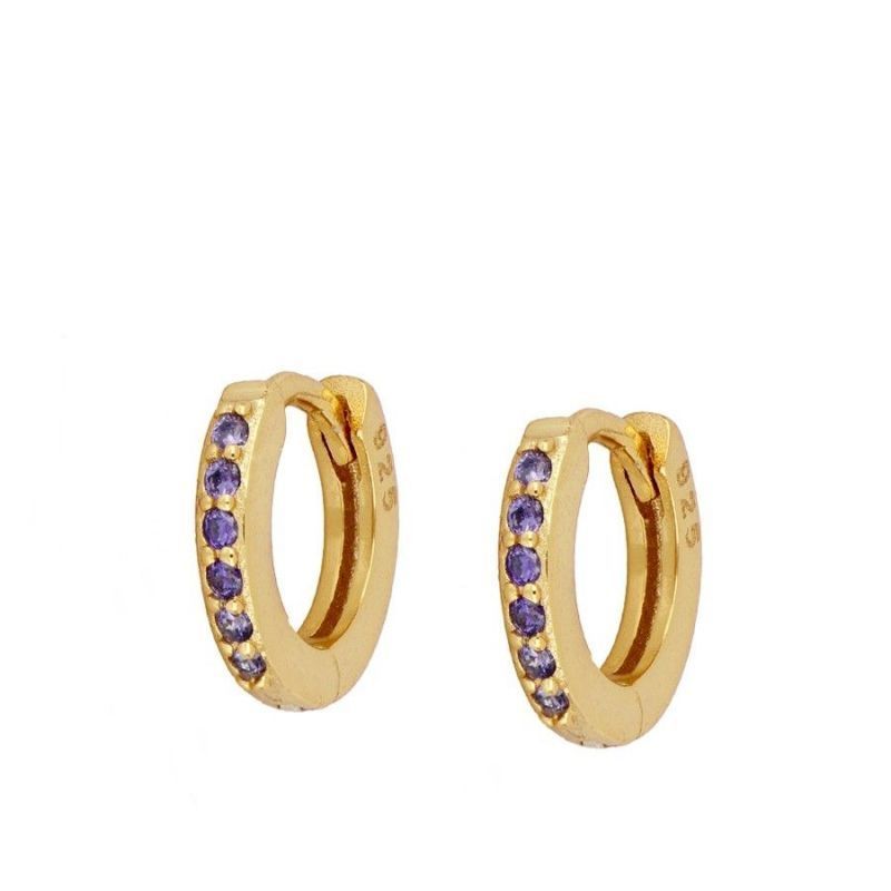 Pendientes Glass Violet