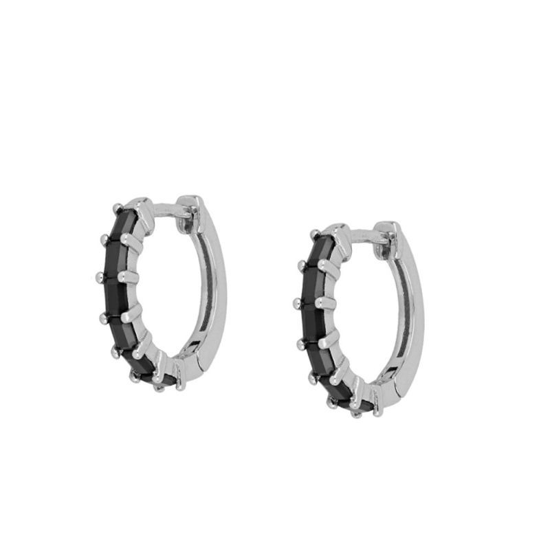 Pendientes Venice Black Silver
