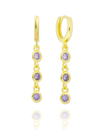 Pendientes Cascada Violet