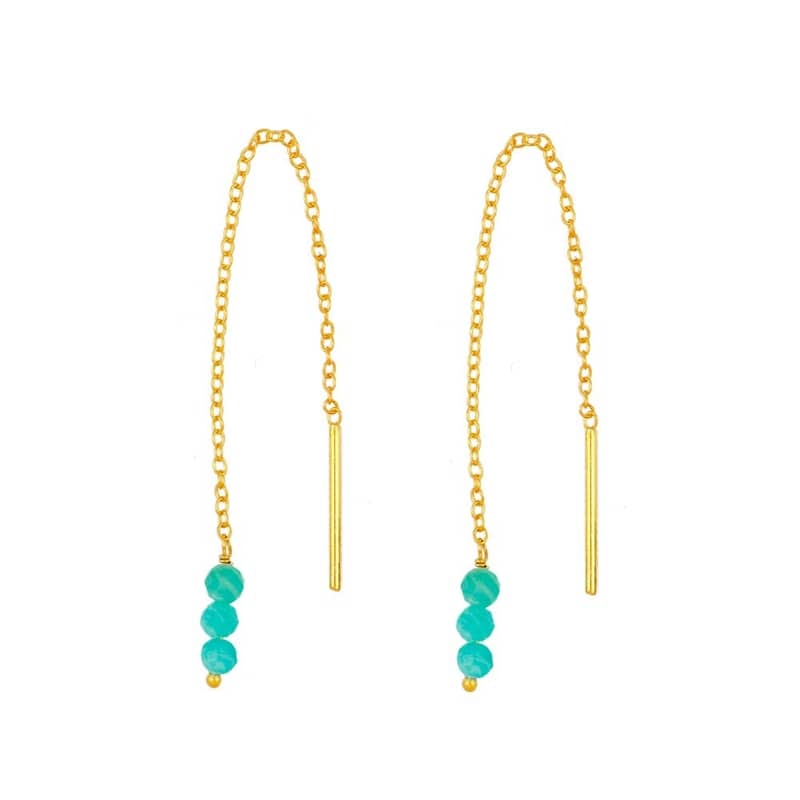 Pendientes large amazonita