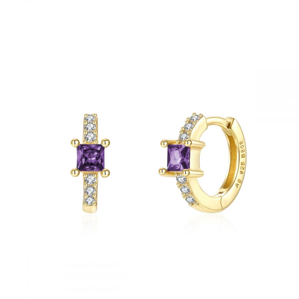 Pendientes Cristall Amatista