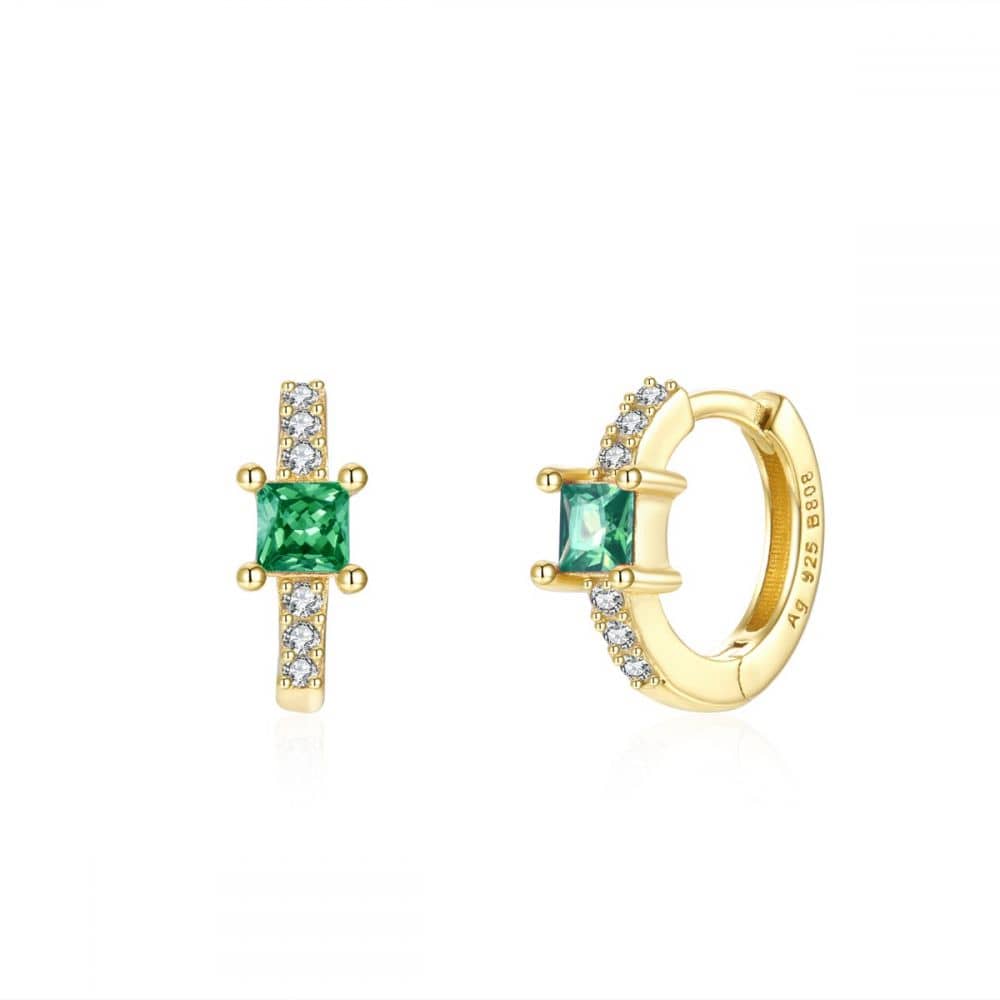 Pendientes Cristall Green