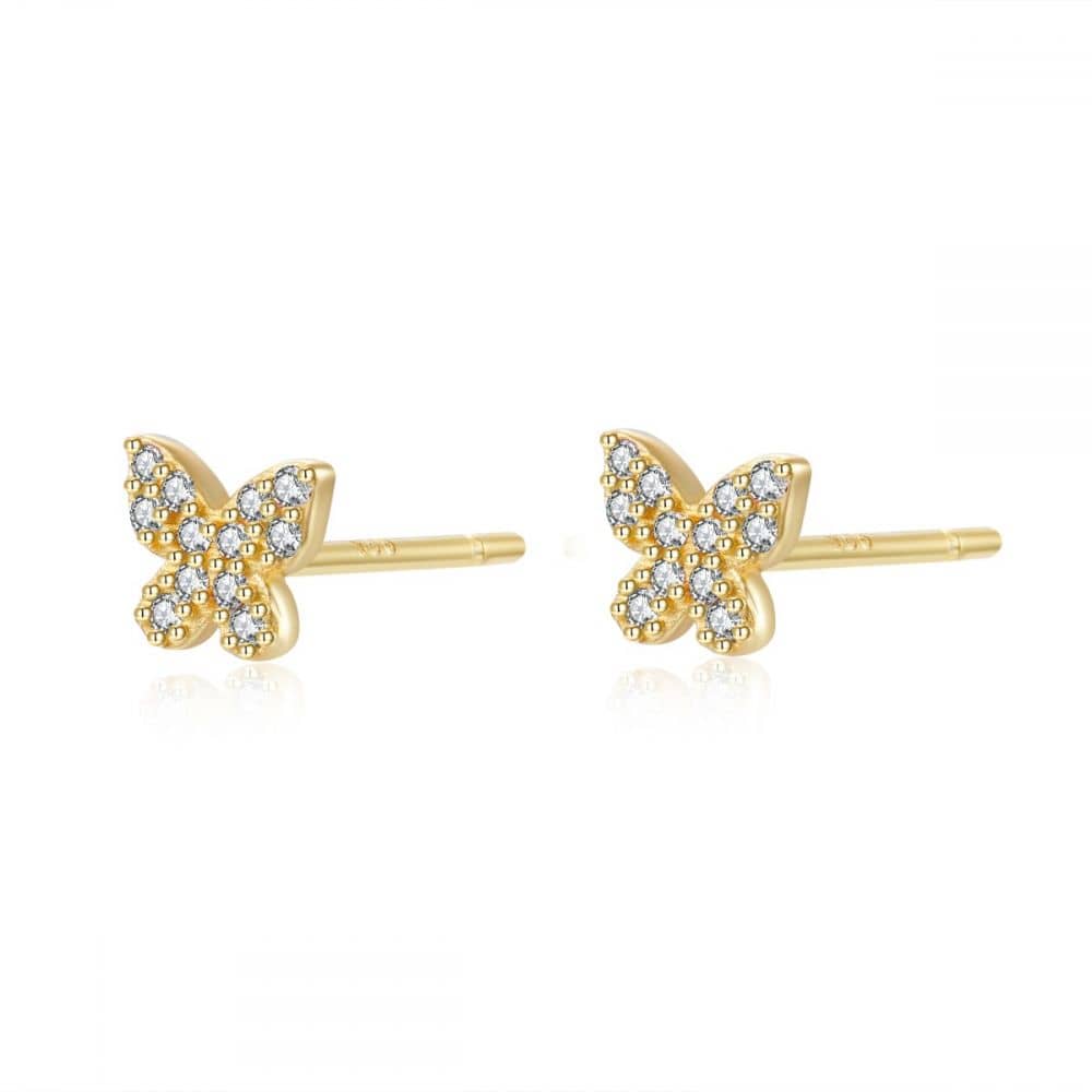 Pendientes Butterfly White