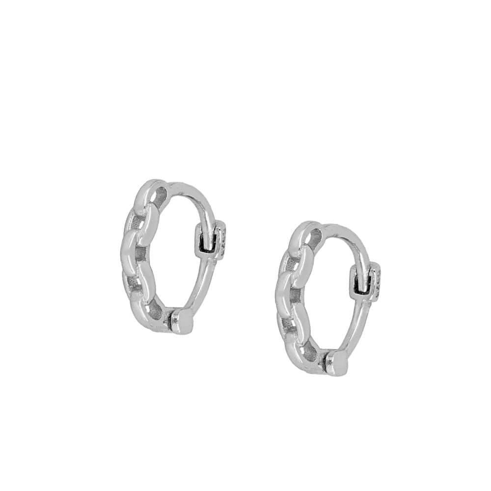 Pendientes cadenita silver
