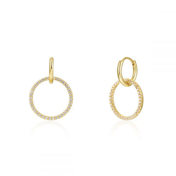 Pendientes Double Hoop