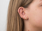 Pendientes double glass pink