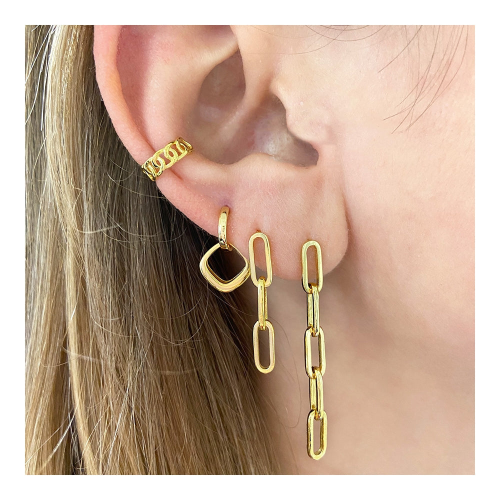 Mini Long Link Earrings
