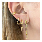 Mini Long Link Earrings