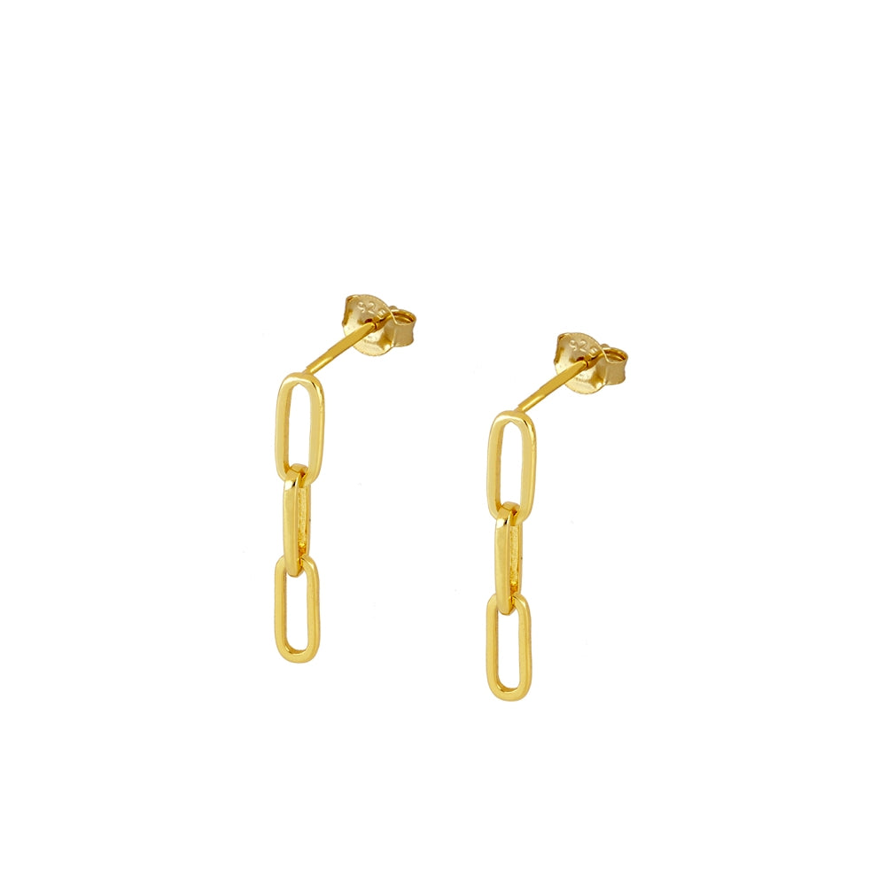 Mini Long Link Earrings