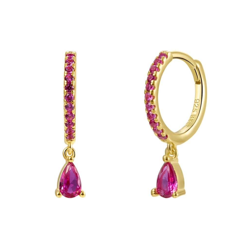 Pendientes mia rubí