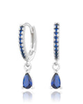 Pendientes mia zafiro silver