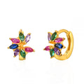 Pendientes mini flowers multicolor