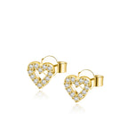 Pendientes mini hearts shine