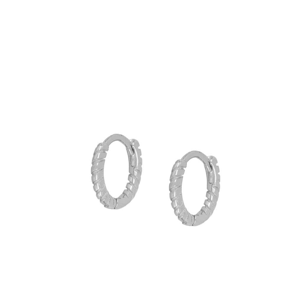 Pendientes rope silver