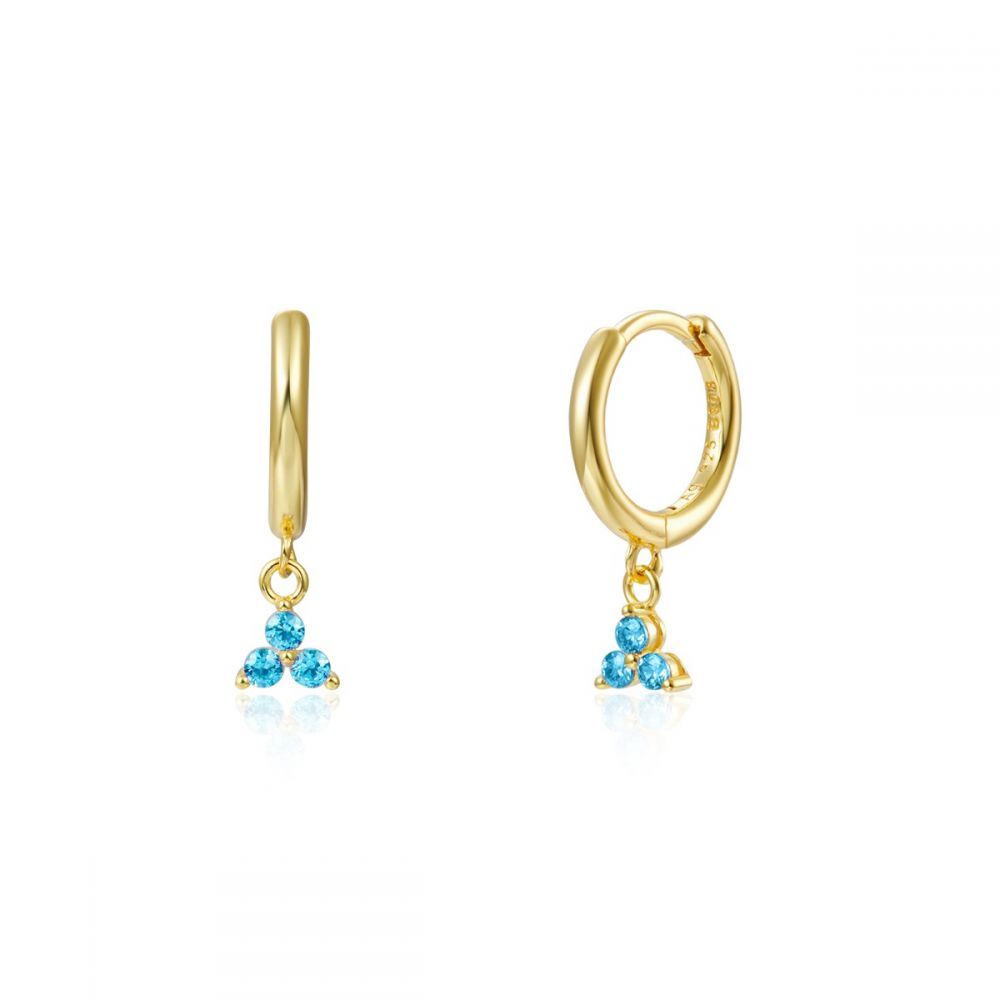 Pendientes Spring turquesa