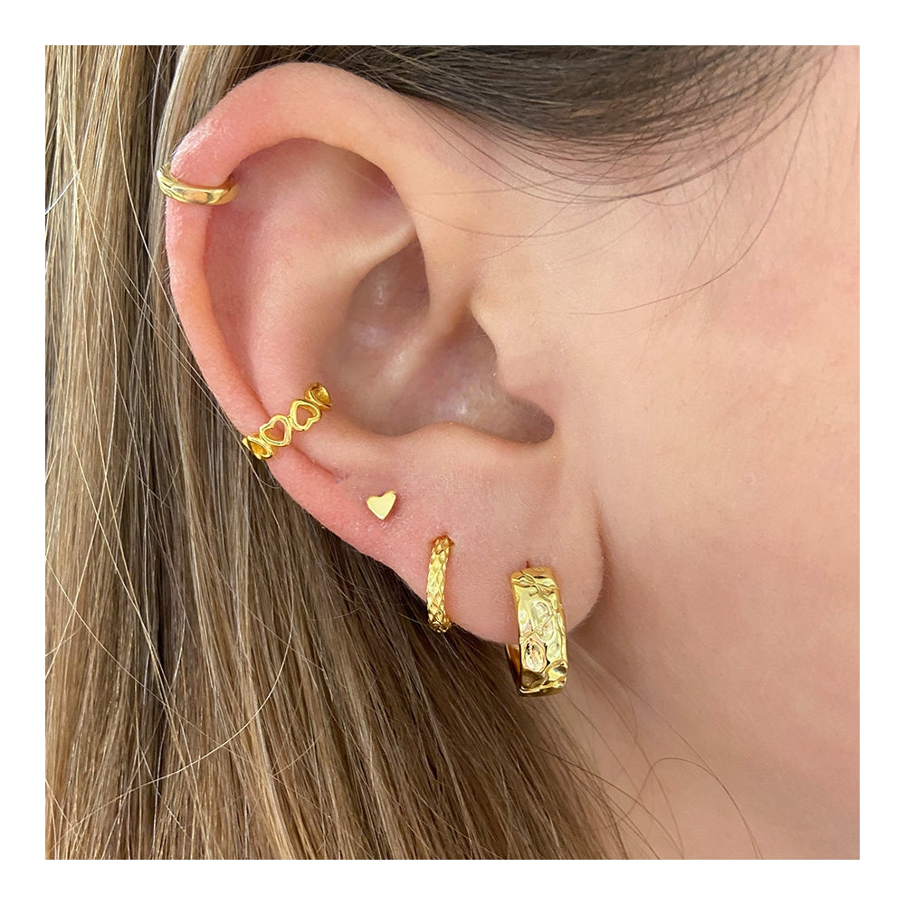 Pendientes textured mini