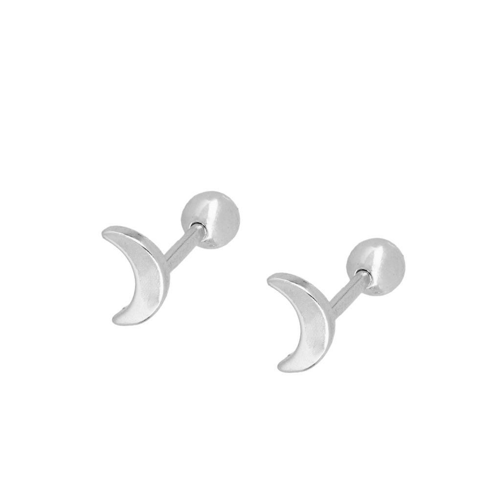 Piercing mini moon silver