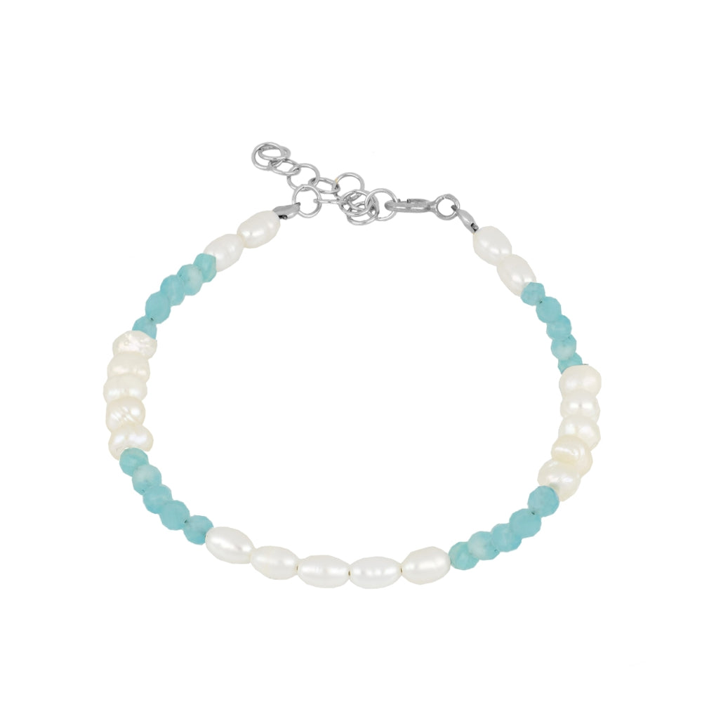 Classic combi amazonite bracelet