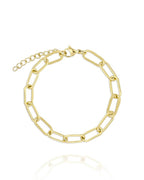 Pulsera eslabón largo acero