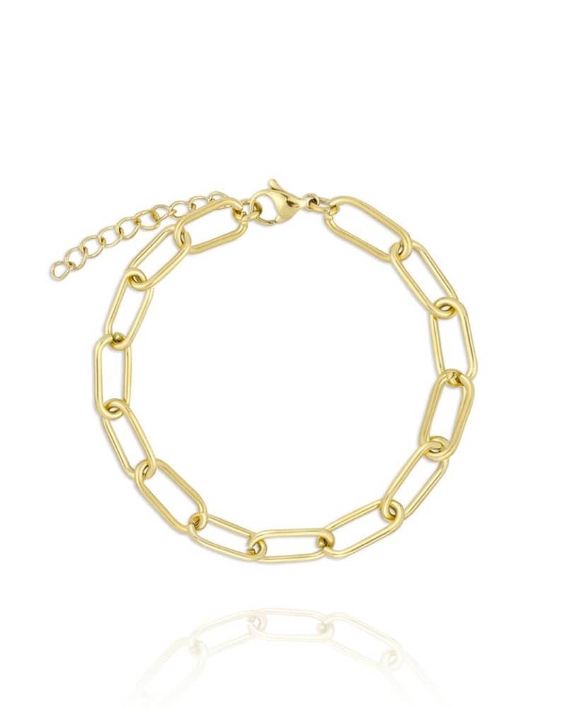 Pulsera eslabón largo acero