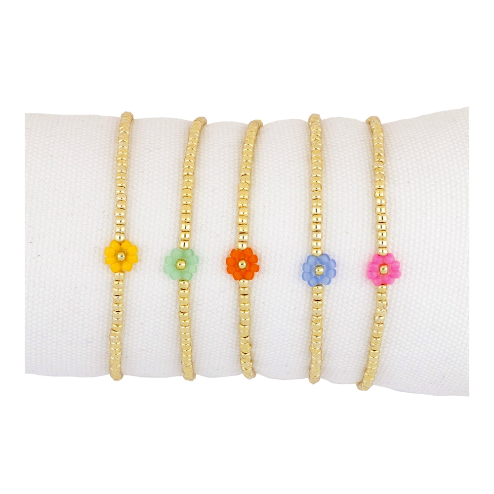 Pulsera mini flower acero