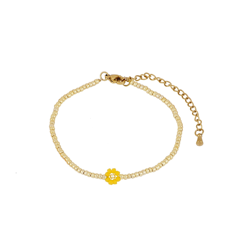Pulsera mini flower acero
