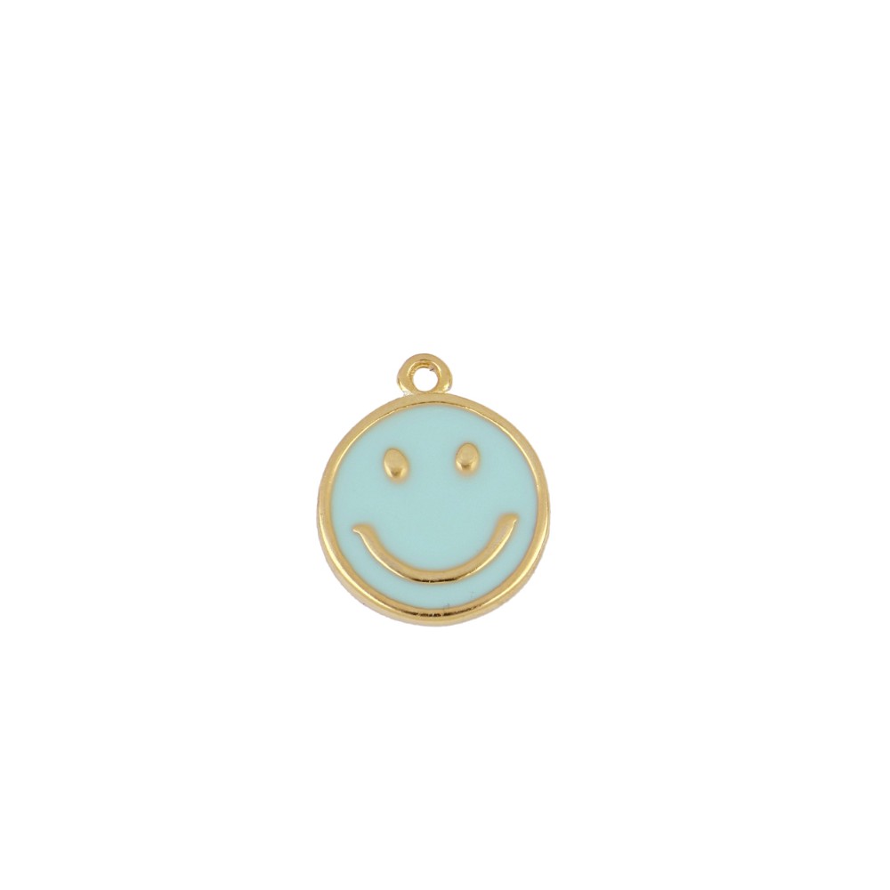 Charm Smile enamel turquoise