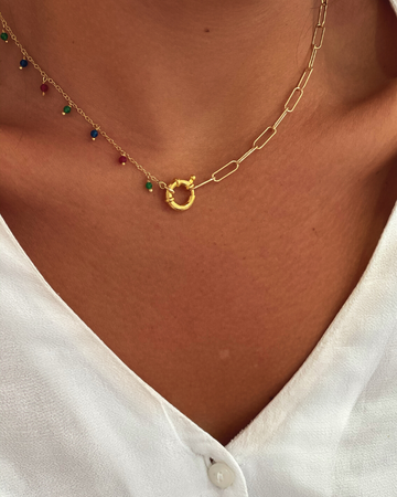 Multicolored Eternity necklace