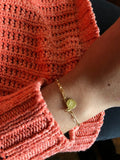 PULSERA MINI INITIAL VINTAGE GOLD