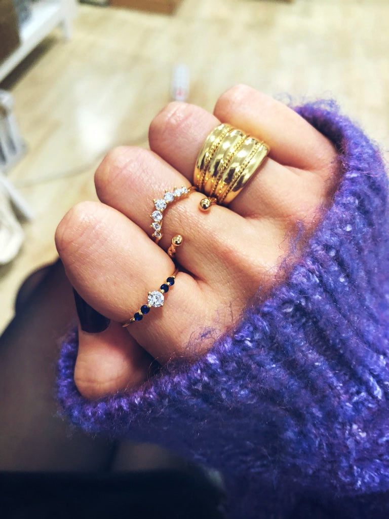 GOLD BRAIDED RING