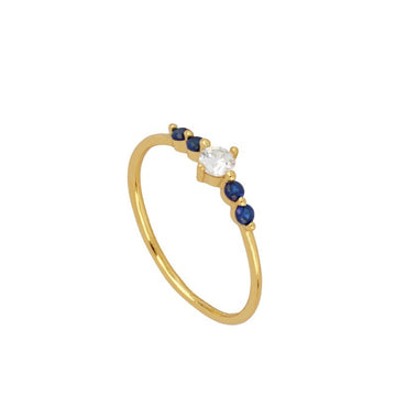 SAPPHIRE GOLD RING